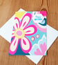 Bright Floral Birthday Card - Image 1