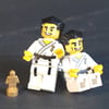 Lego Figure Cuff Links Martial Arts Man Retro 1980s Style 