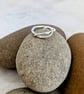 Sterling Silver Scroll Ring with Sculptural Elegant Band - Image 2