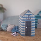 3D Beach Hut Needlepoint Kit – Beginner Coastal Craft Kit