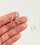 925 Silver Double Hoop Earrings - Image 4
