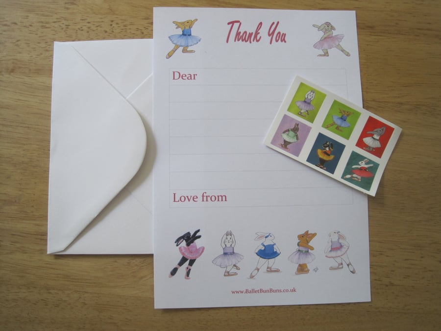 Thank You lined note paper JUST ONE PACK LEFT!