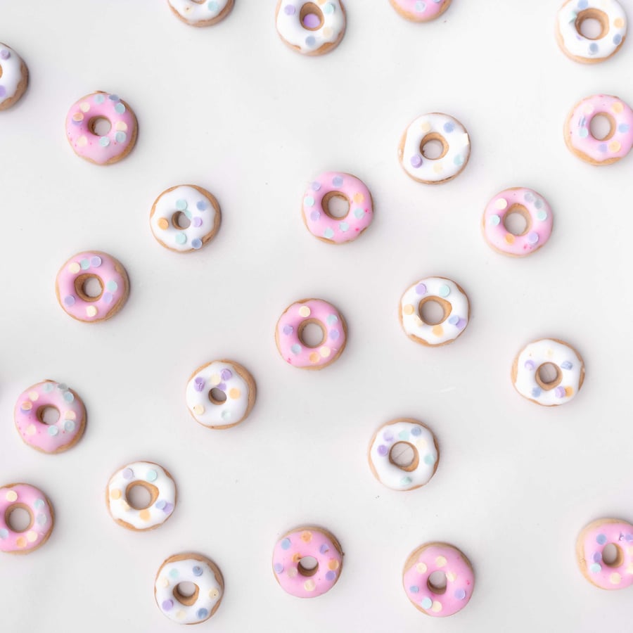 Handmade Doughnut Stud Earrings: Polymer Clay Food Jewelry