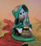 Tiny Lightbringer Gnome 'Keryss' with lamp OOAK Sculpt - Image 2