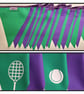 Tennis Bunting: Printed Racket & Ball Flags - Made in England - Image 1