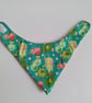 Bandana bib, new baby gift,  bib, patchwork, quilted bib, reversible bandana bib - Image 3