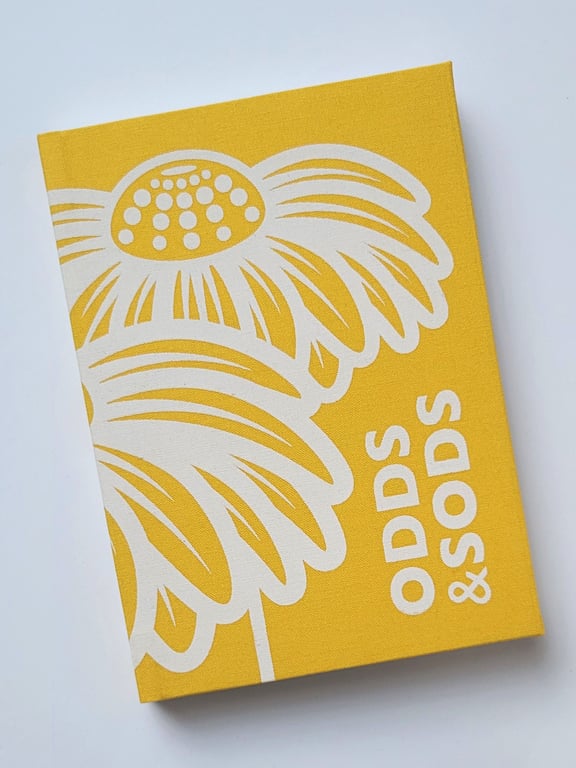 A6 HARDBACK NOTEBOOK - YELLOW ECHINACEA