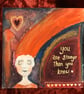 SALE! Original 12" painted canvas panel "You are stronger than you know" - Image 1