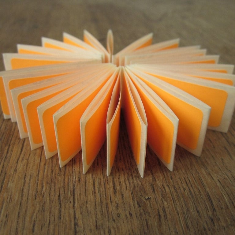 50 Small Orange Stickers