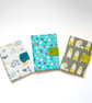 A5 notebook fabric cover in a choice of 6 prints, reusable and beautiful! - Image 3