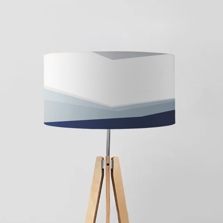 Storm at night drum lampshade, Diameter 45cm (18")