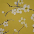 150 x 135 Cherry Blossom Tablecloth . Mustard  