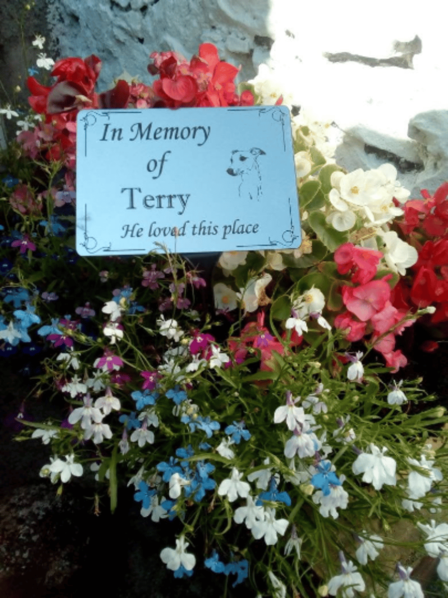 Personalised Pet Memorial Marker-Pet Grave Plaque-Pet Headstone