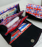 Union flag purse, NCW wallet, red white & blue purse, ladies wallet