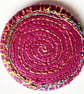 Buttons 1 inch button Hand Dyed Silks and Cottons Free Machine Embroidery Button