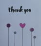 Thank You Card - Pink & Purple Sequins - Image 2