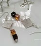 Baltic Amber Cubed Sterling Silver Earrings - Image 3