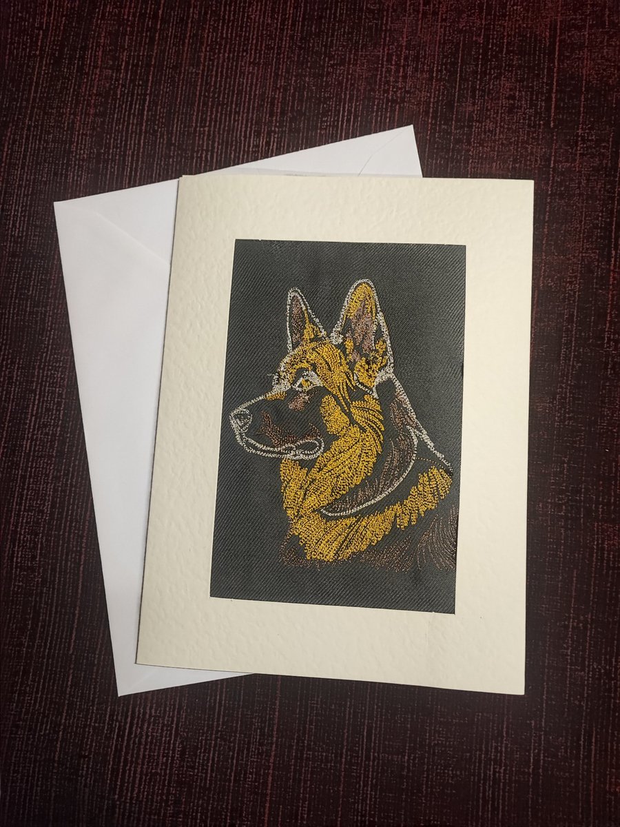 Card with Embroidery