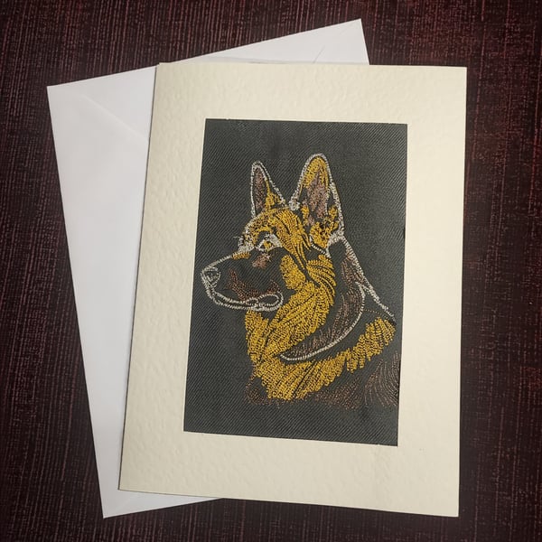 Card with Embroidery