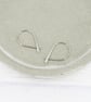 Titanium open hoop earrings - Delicate polished lightweight threader earrings - Image 1