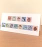 Birthday Card with Cute Animals - cryptic message spells Happy Birthday L-HBA - Image 2