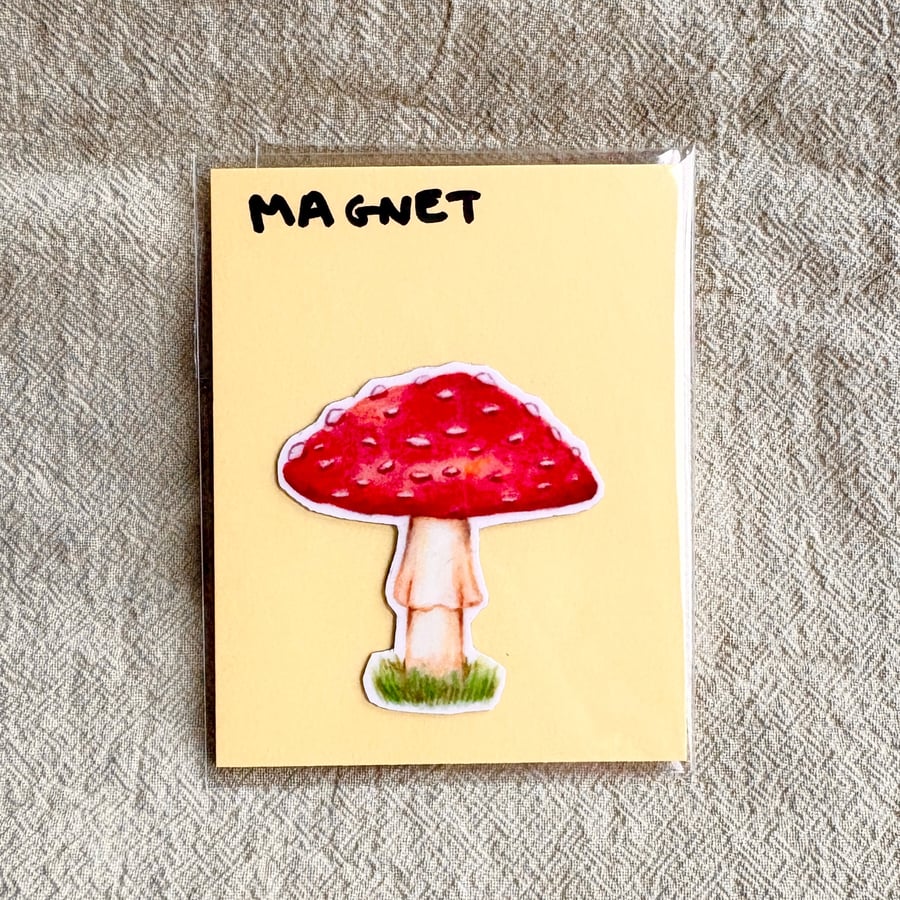 Red Toadstool Fridge Magnet