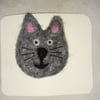 Needle Felted Cat Brooch