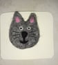 Needle Felted Cat Brooch