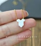 Baby Bodysuit Opal Necklace With 925 Sterling Silver Chain