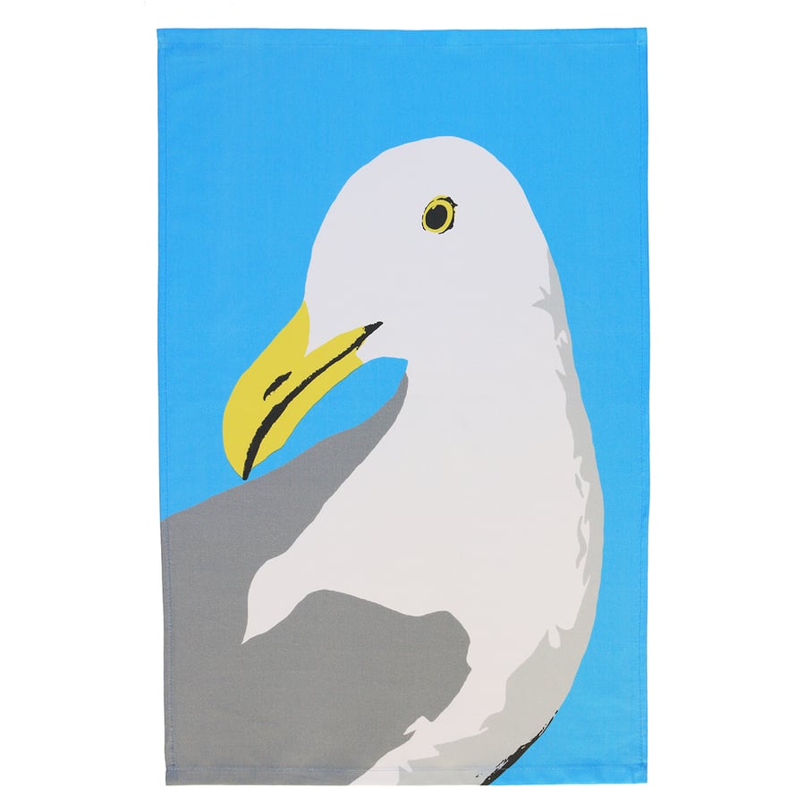 Douglas Gull seagull tea towel
