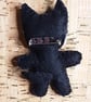 Dog Black & White Felt Brooch - Image 2