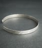 Cuff Bracelet in textured silver from Balance Me range - Image 1