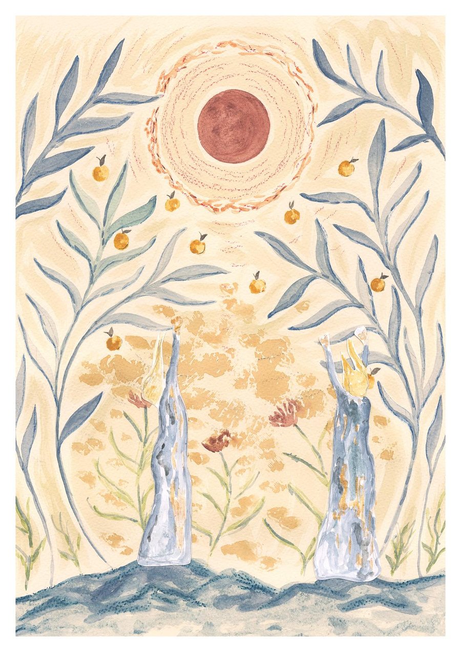 'Golden apples of the sun' A3 Giclee Print