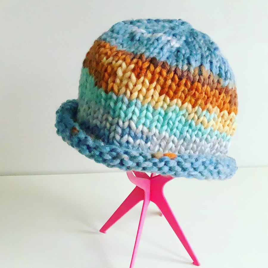 Knitted hat, chunky knit beanie