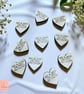 Personalised Wooden Wedding Confetti & Love Hearts - Laser Cut & Engraved - Image 3