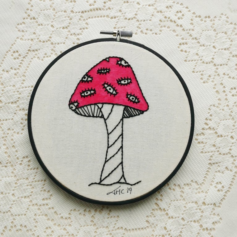 I'm a Fungheye! - Original Embroidery Artwork