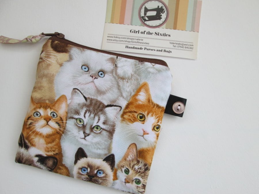 SALE Cats Coin Purse