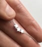 Sterling Silver Stars Anklet 10.5 inches - Image 2