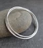 Sterling Silver Bangle Set, Interlocking Russian Wedding Ring Bangle - Image 2