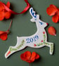 Personalised Rudolph Christmas Decoration - Hand Made - Image 2