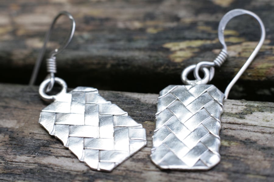 Silver Dangle Earrings, Sterling Silver Earrings, Silver Earrings