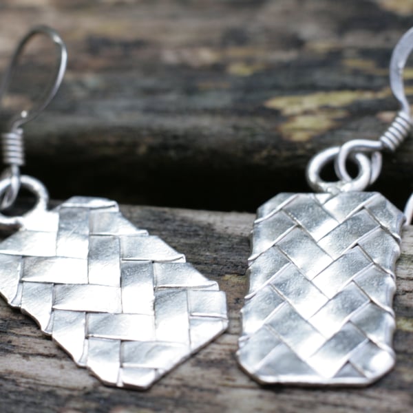 Silver Dangle Earrings, Sterling Silver Earrings, Silver Earrings