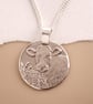Cow Engraved Sterling Silver Coin Necklace - Image 8