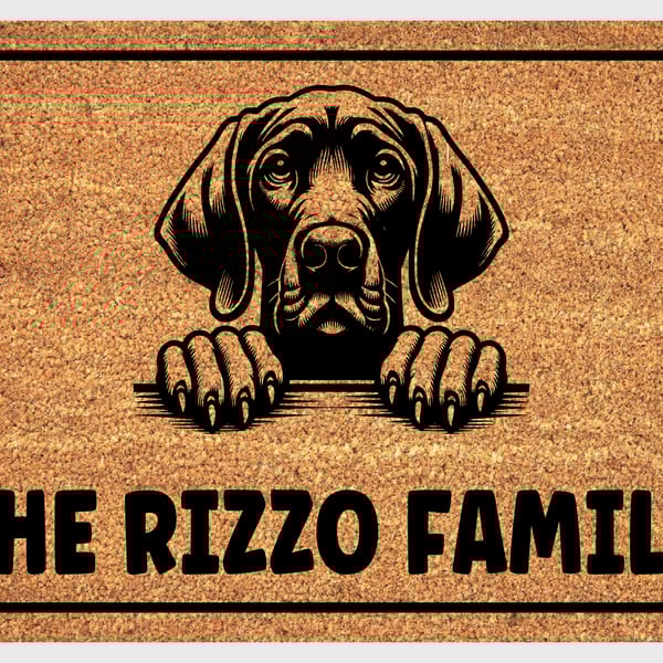 Bracco Italiano Door Mat - Personalised Bracco Italiano Welcome Mat 