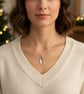 A Charming Pure Silver Mistletoe Necklace complete with chain - Image 2