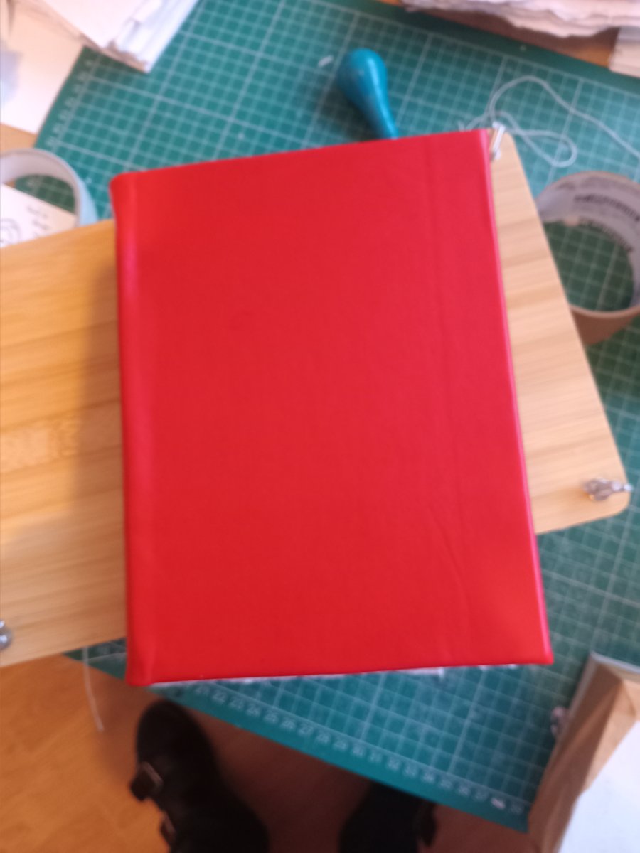 Red hardback watercolour sketchbook indian cotton rag paper A5