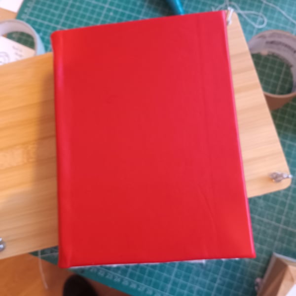 Red hardback watercolour sketchbook indian cotton rag paper A5