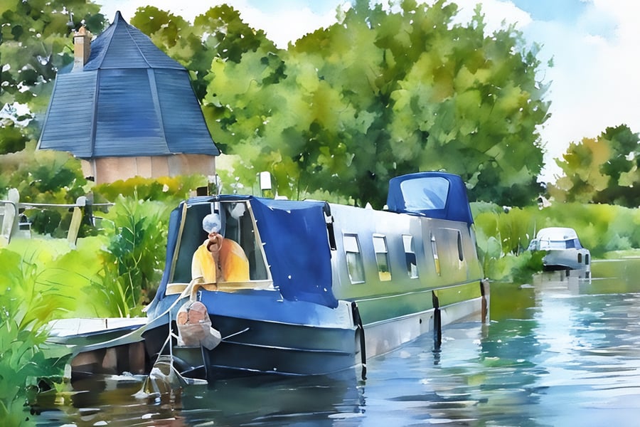 Digital Download of scene in Norfolk on The Fens 