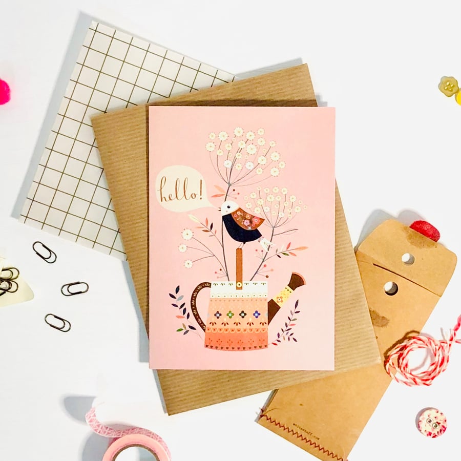 'Hello Birdie!' - Greetings Card