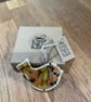  A Little Hug in a Box Hand Made brown speckled Porcelain Bird   - Image 1